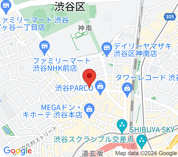 渋谷Milkywayの場所