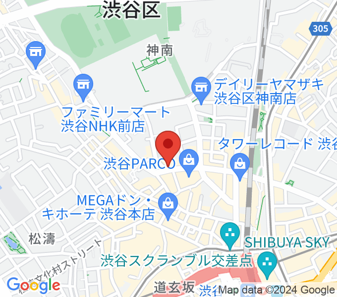 渋谷チェルシーホテルの場所