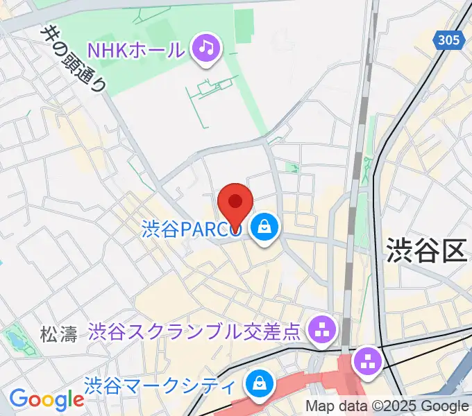 渋谷チェルシーホテルの地図