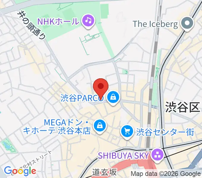 渋谷チェルシーホテルの地図