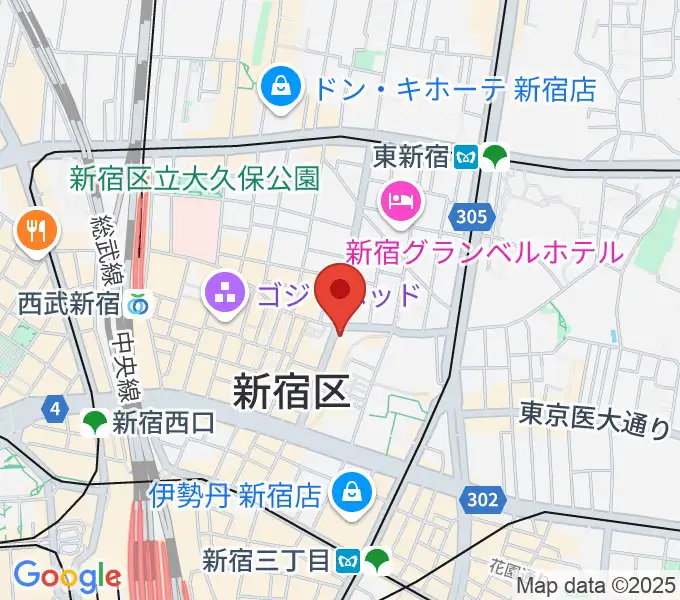 新宿RUIDO K4の地図