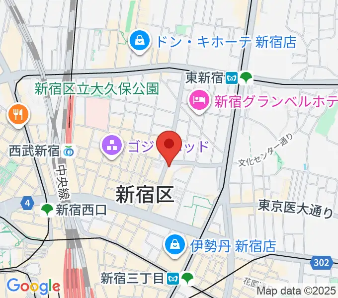 新宿RUIDO K4の地図