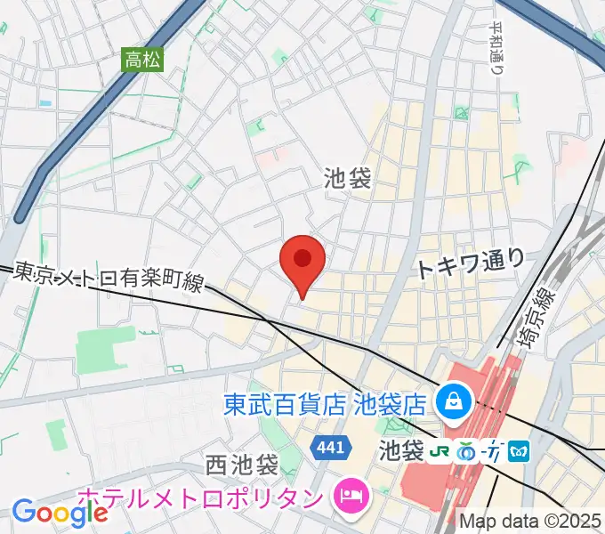 池袋ルイードK3の地図