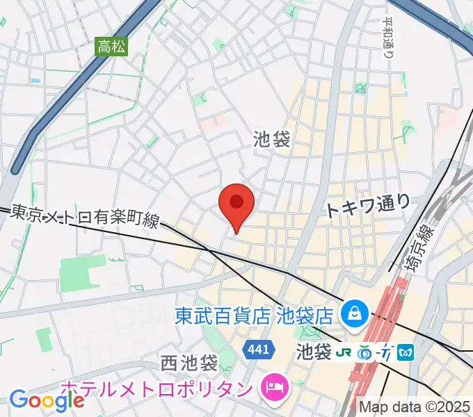 池袋ルイードK3の地図