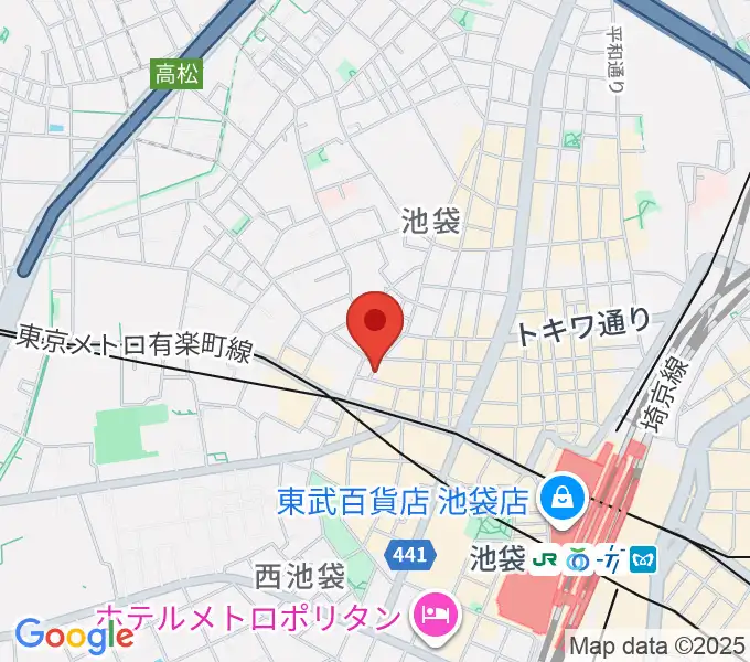 池袋ルイードK3の地図