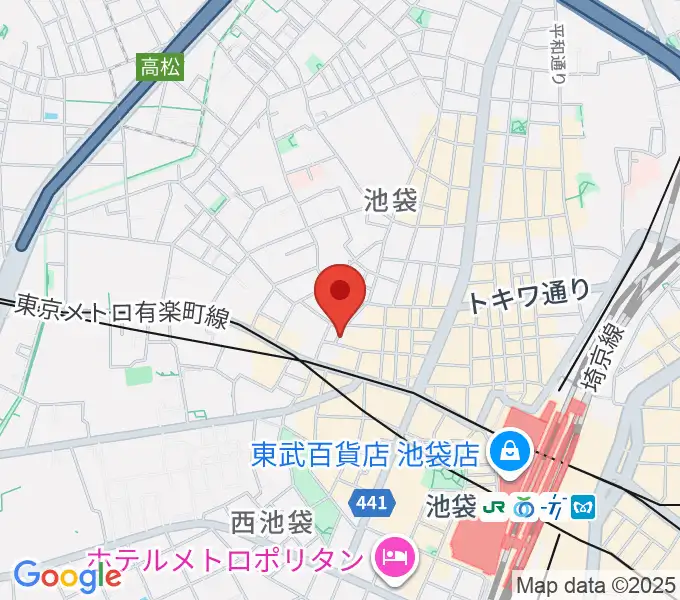 池袋ルイードK3の地図