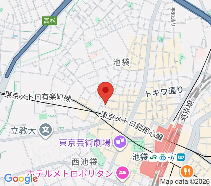 池袋ルイードK3の地図