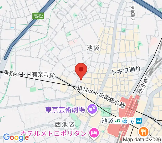 池袋ルイードK3の地図
