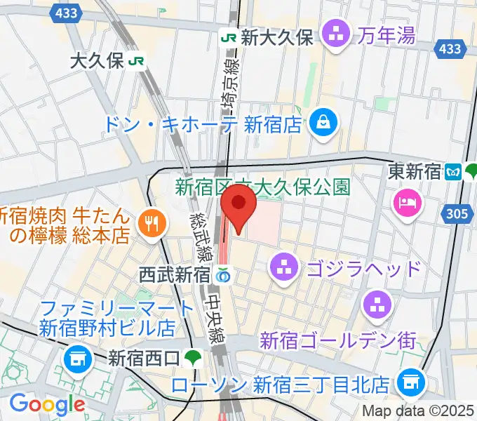 新宿マーブルの地図