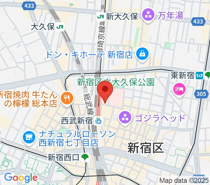 新宿マーブルの地図