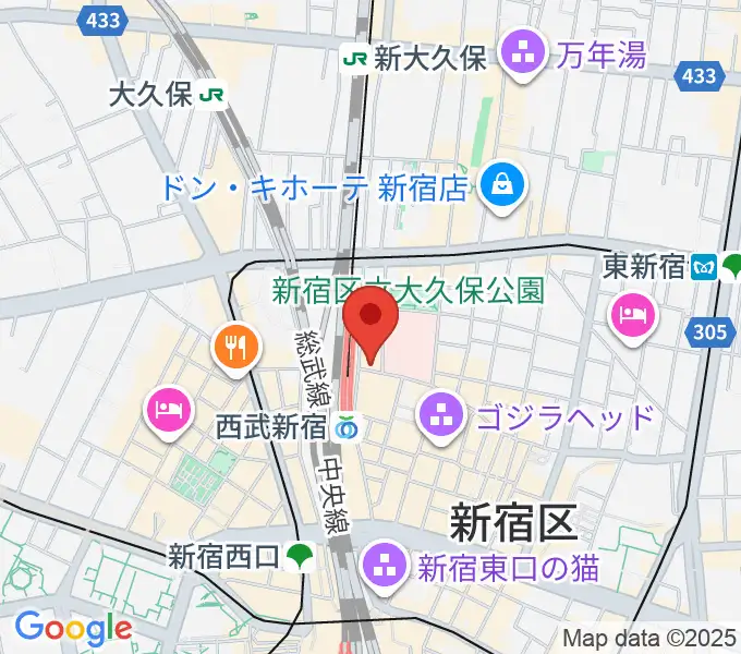 新宿マーブルの地図