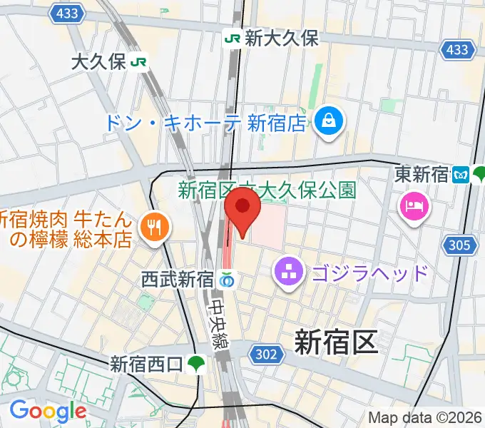 新宿マーブルの地図