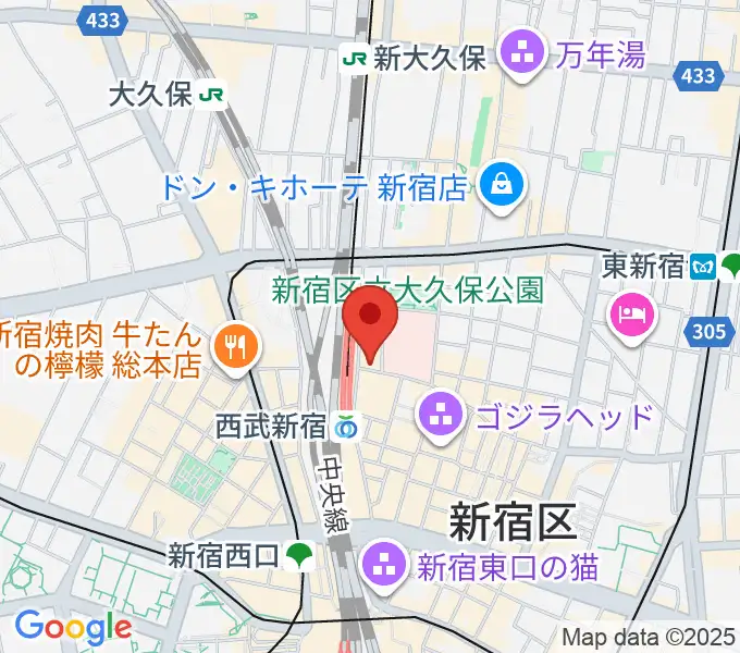 新宿マーブルの地図