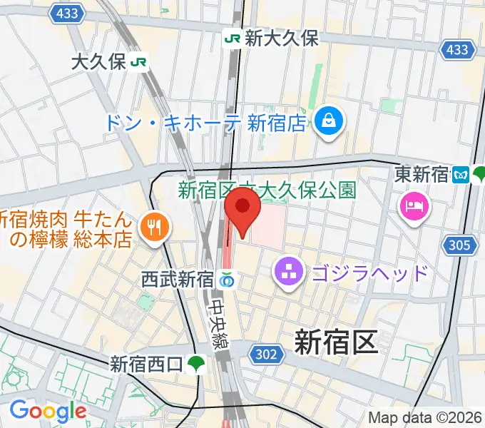 新宿マーブルの地図