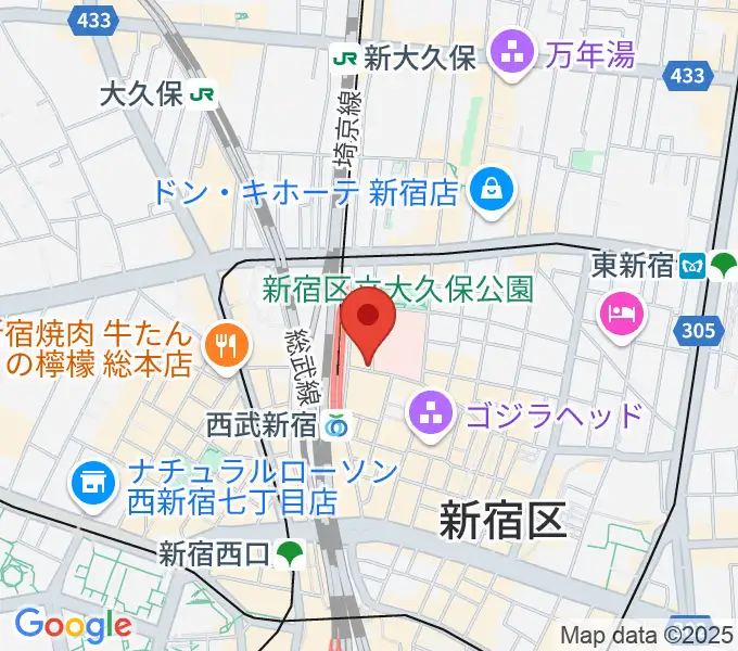 新宿MARZの地図