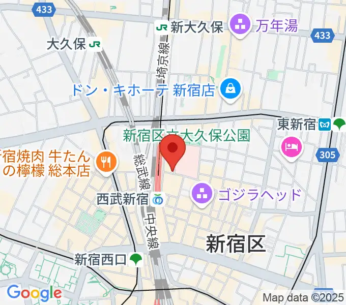 新宿MARZの地図