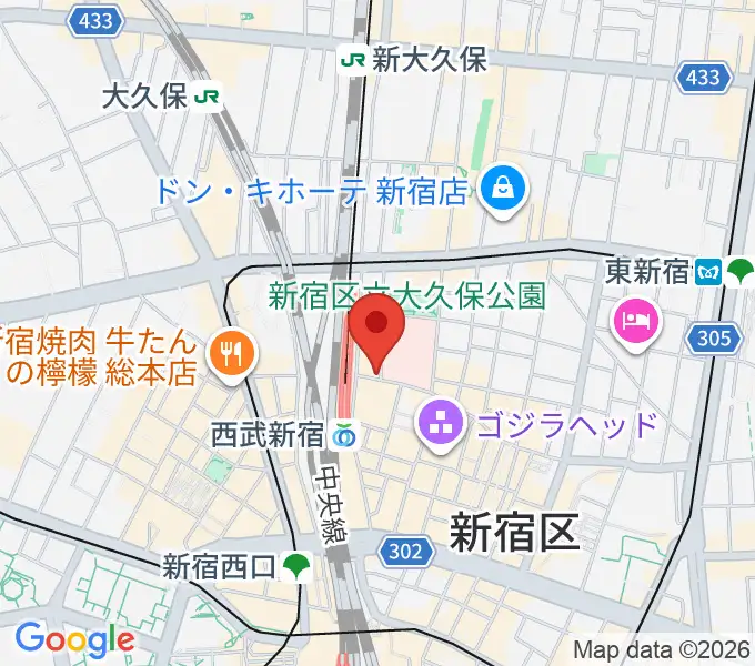 新宿MARZの地図