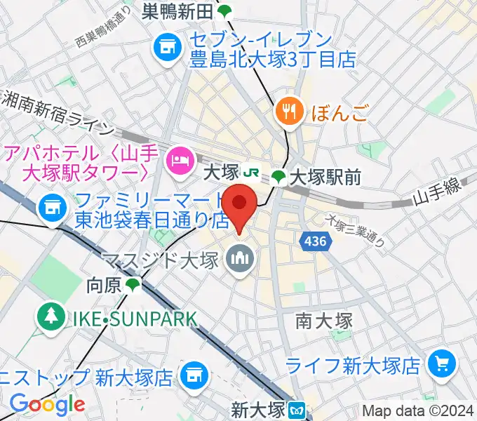 大塚MEETSの地図