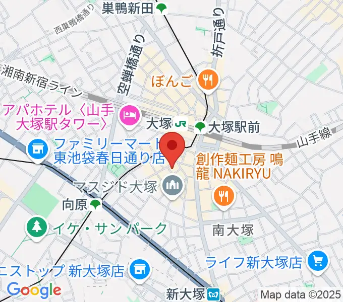 大塚MEETSの地図