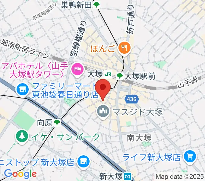 大塚MEETSの地図