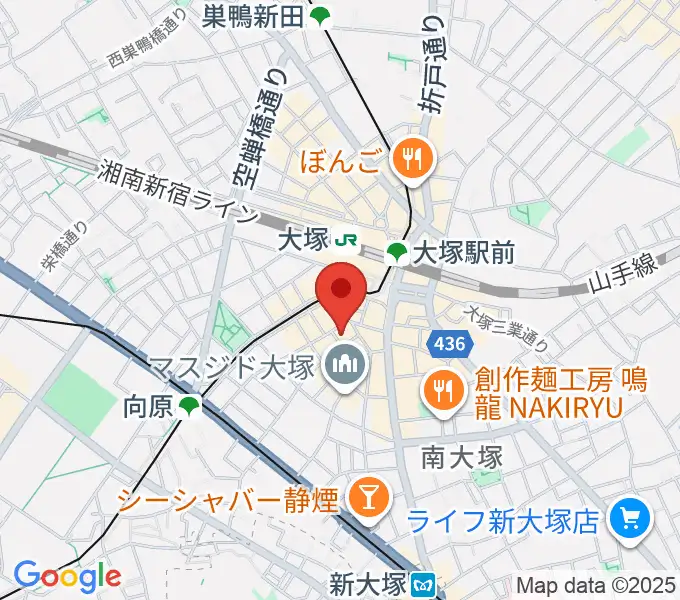 大塚MEETSの地図