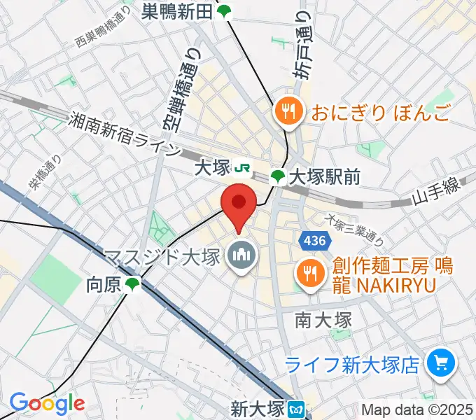 大塚MEETSの地図