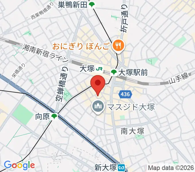大塚MEETSの地図