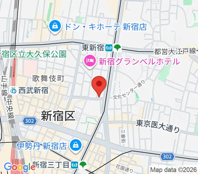 新宿ナインスパイスの地図