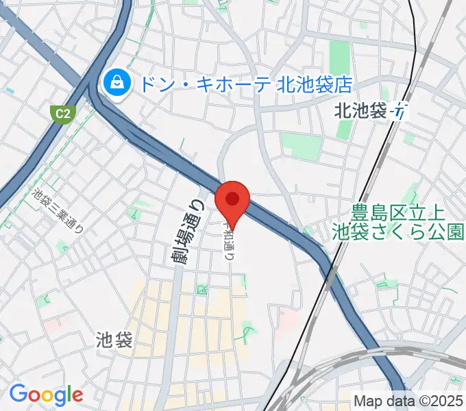 池袋RED-Zoneの地図