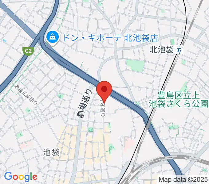 池袋RED-Zoneの地図