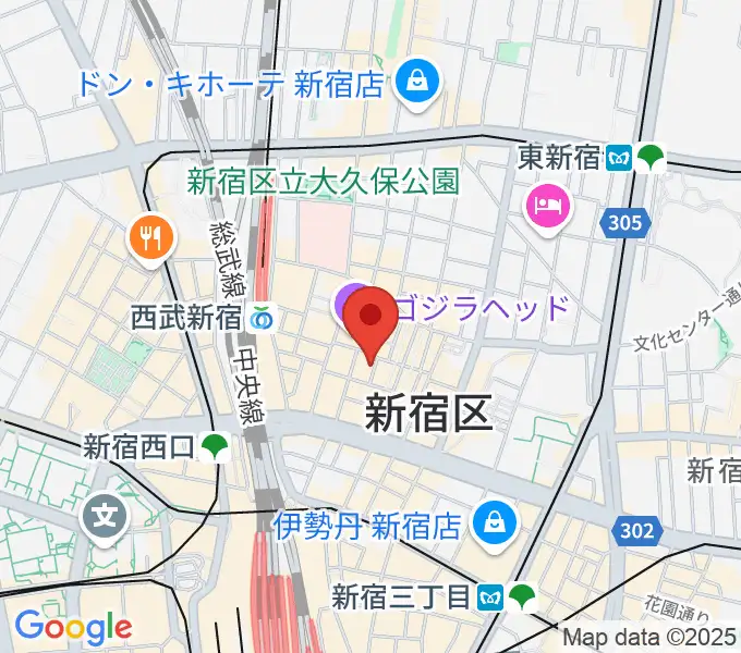 新宿ロフトプラスワンの地図