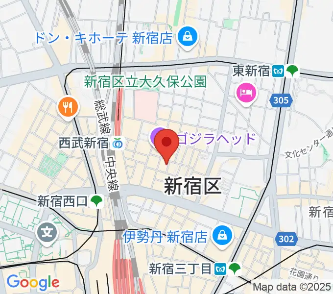 新宿ロフトプラスワンの地図