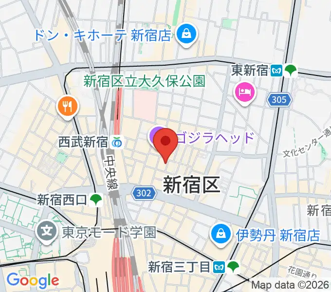 新宿ロフトプラスワンの地図