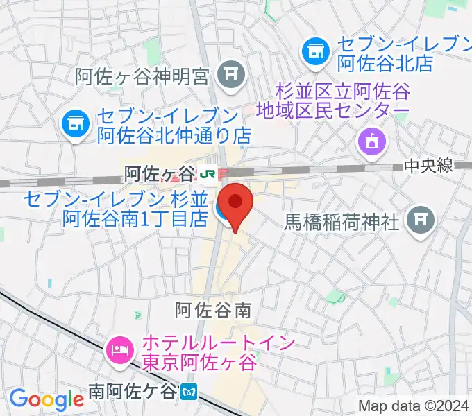 阿佐ヶ谷ロフトAの地図