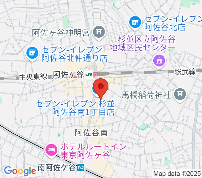 阿佐ヶ谷ロフトAの地図