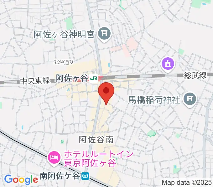 阿佐ヶ谷ロフトAの地図