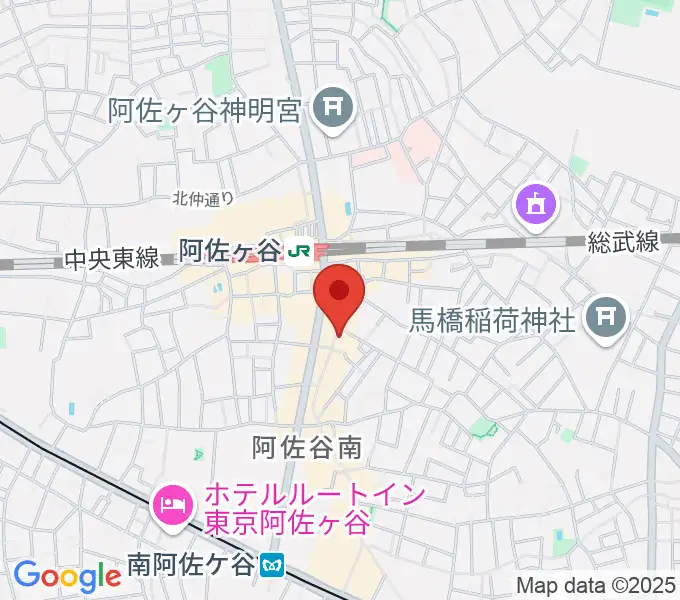 阿佐ヶ谷ロフトAの地図