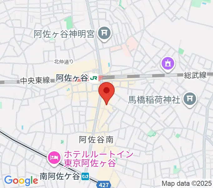 阿佐ヶ谷ロフトAの地図