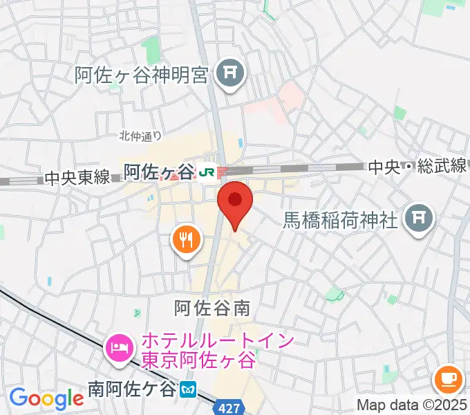 阿佐ヶ谷ロフトAの地図