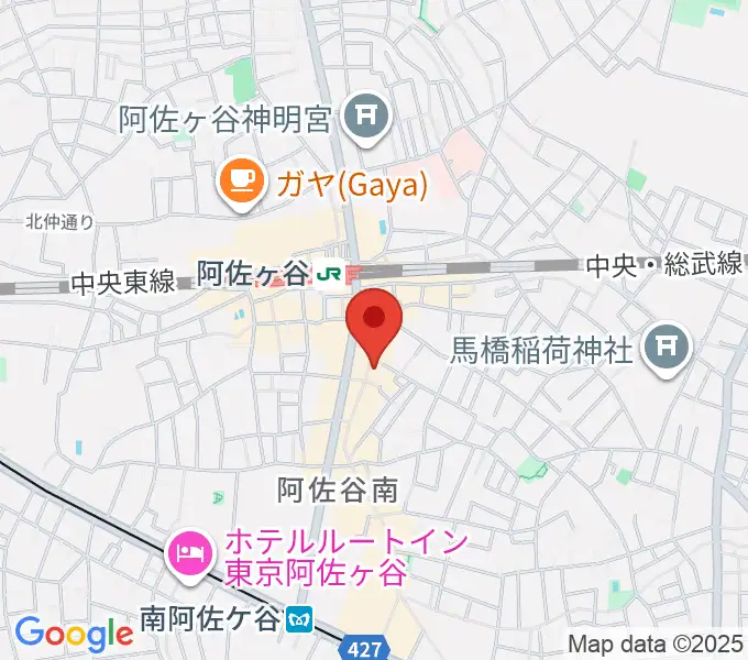 阿佐ヶ谷ロフトAの地図