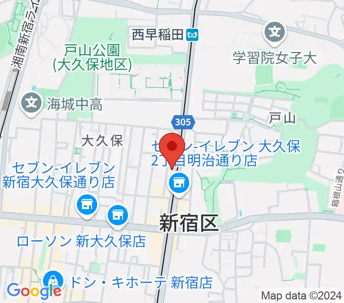 新宿ヘッドパワーの地図