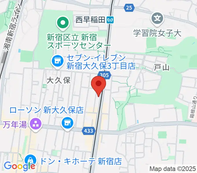 新宿ヘッドパワーの地図