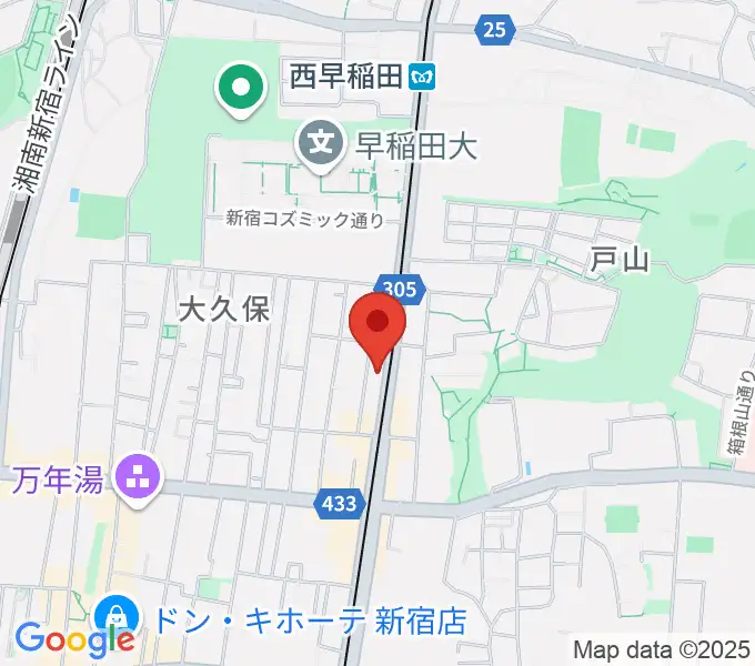 新宿ヘッドパワーの地図