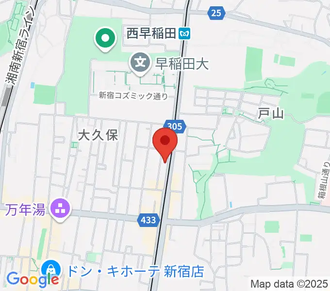 新宿ヘッドパワーの地図