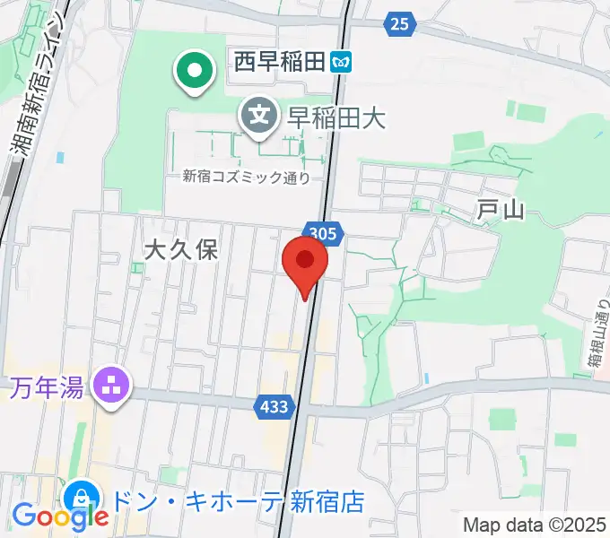 新宿ヘッドパワーの地図