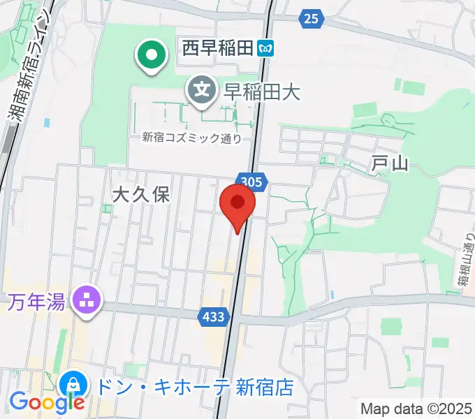 新宿ヘッドパワーの地図