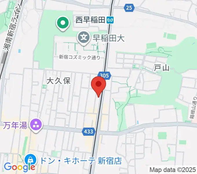 新宿ヘッドパワーの地図
