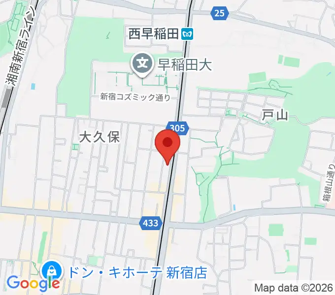 新宿ヘッドパワーの地図