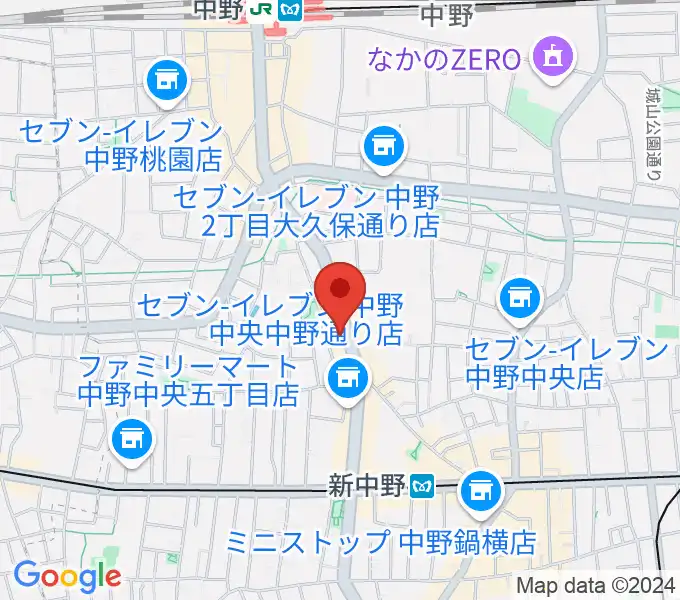 中野MOON STEPの地図