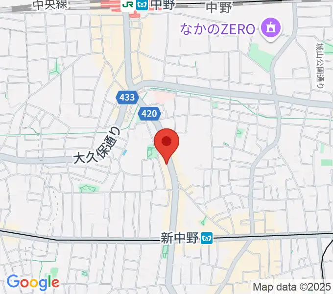 中野MOON STEPの地図